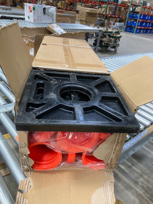 Photo 1 of (8 Pack) BESEA 28” inch Traffic Safety Cones Orange Road Parking Cones Heavy Duty Construction Cone Structurally Stable for Traffic Control at Public Place