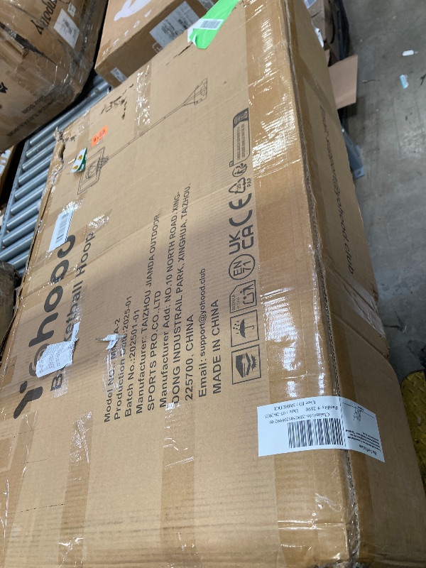 Photo 1 of ***MISSING PARTS/JUST THE BASE**Portable Basketball Hoop Goal System Height Adjustable 4.4ft - 10ft with 44 Inches PVC Backboard for Indoor Outdoor Grey
