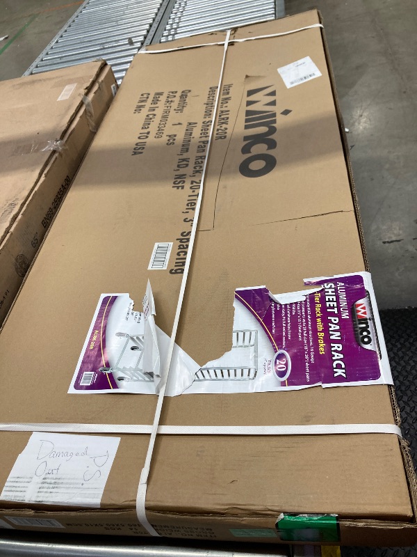 Photo 1 of Winco Aluminum Sheet Pan/Bun Rack, 3" Spacing, 20 Tier