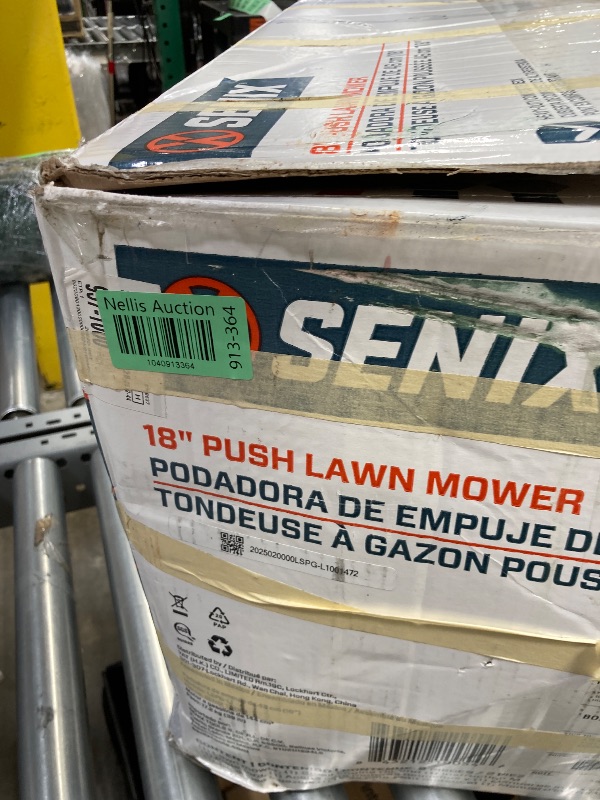 Photo 1 of ***PARTS ONLY***SENIX Gas Lawn mower, 18in, 144cc 4-Cycle Engine Push Mower with Side Discharge