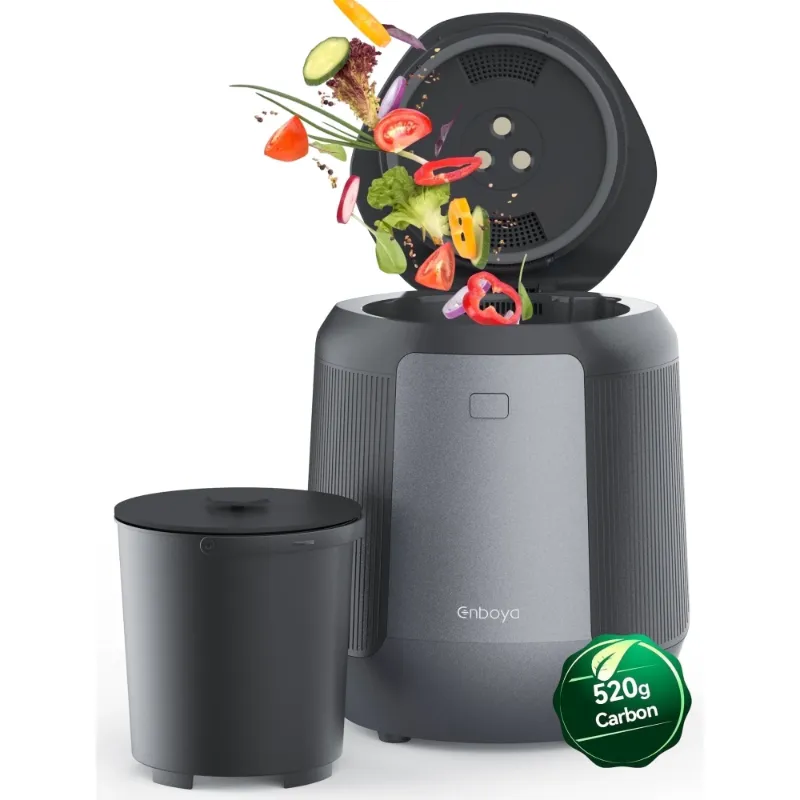 Photo 1 of ***PARTS ONLY**Enboya Smart Electric Composter for Kitchen, 4.2L Large Capacity Odorless Quiet Indoor Compost Bin 3-5 Hours Food Waste Composting for Gardening