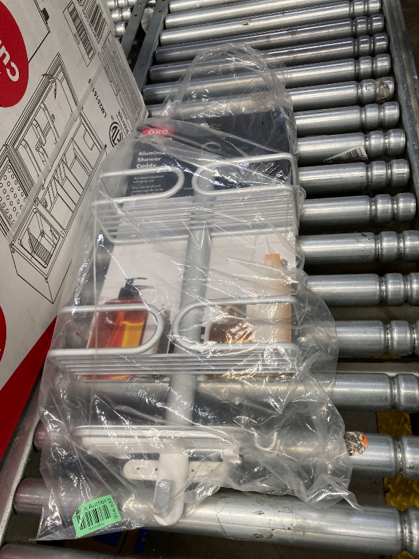 Photo 1 of **broken hook** OXO Good Grips 3 Tier Aluminum Shower Caddy
