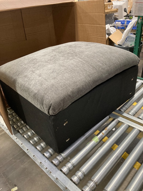 Photo 1 of  BOX 1 ONLY Merax 119.5" Upholstered 3 Seater Sofa, Comfy Cloud Couch with 2 Storage Units, Modern Deep Seat for Living Room Bedroom Apartment, Gray