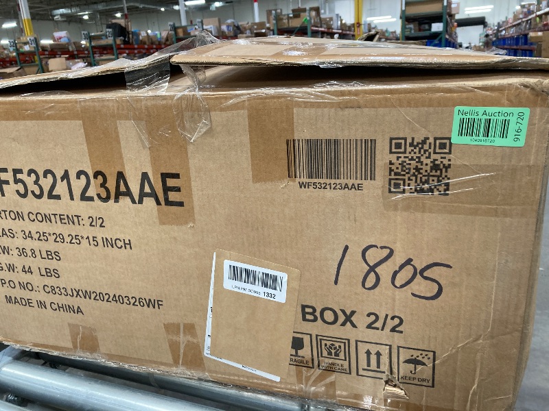 Photo 1 of  BOX 1 ONLY Merax 119.5" Upholstered 3 Seater Sofa, Comfy Cloud Couch with 2 Storage Units, Modern Deep Seat for Living Room Bedroom Apartment, Gray