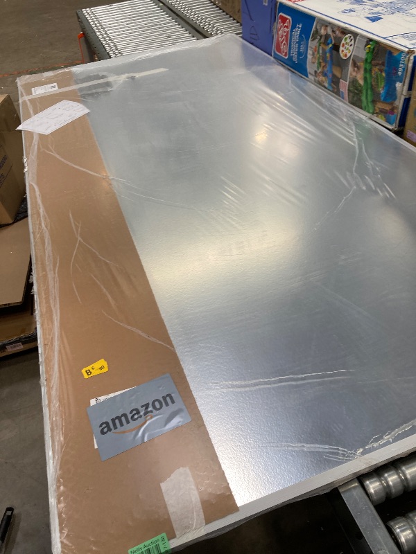 Photo 1 of ***HAS DENTS ON TOP AND SIDE FRAME****VIZ-PRO Dry Erase Board/Magnetic Whiteboard, 8' X 4', Silver Aluminum Frame (1850693)