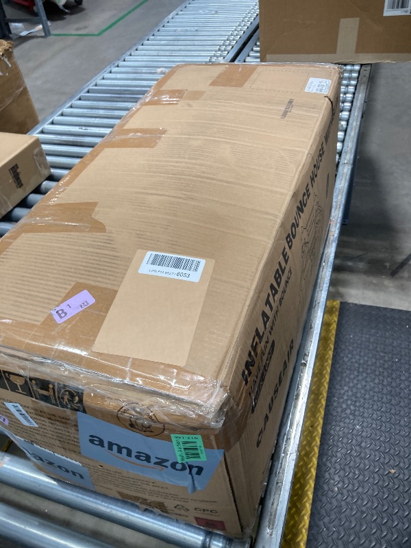 Photo 1 of Causeair Inflatable Bounce House with Double Slide,Dolphin Styling,Splashing Pool,Double Water Cannon,Climbing Wall,Heavy Duty GFCI Blower,Inflatable Water Park Slide for Kids Backyard Summer