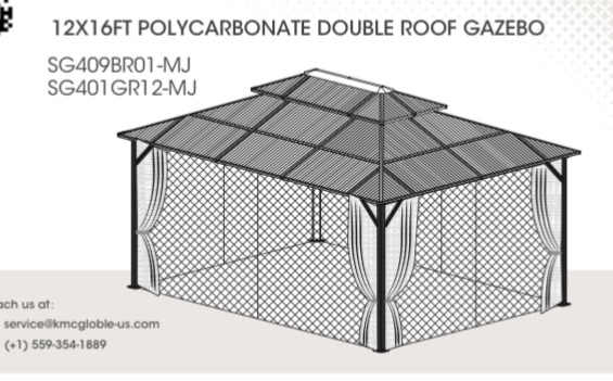 Photo 1 of 12 x 16ft Double Roof Gazebo