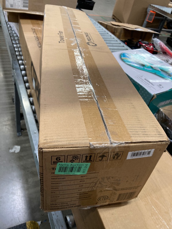 Photo 1 of ***PARTS ONLY***
PELONIS 40 inch Bladeless Tower Fan for Bedroom, Standing Fan with Remote Control, 26ft/s, 90° Oscillation, 3 Speed Settings, 27 Db, 3 Modes, 15-Hour Timer, LED Display, Fan that Blows Cold Air, Grey