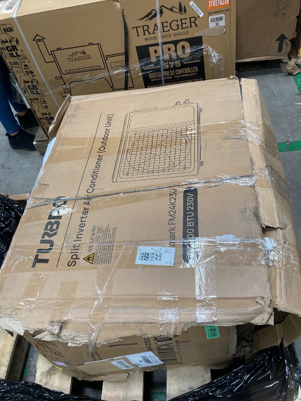 Photo 1 of ***OUTDOOR UNIT ONLY/INCOMPLETE SET**TURBRO 24,000 BTU Ductless Mini Split AC with Heat Pump, Inverter Compressor, 18.5 SEER2, 230V, R32 Refrigerant, Pre-charged Evaporator, WiFi-Enabled, App Control, AHRI Certified, Finnmark Series