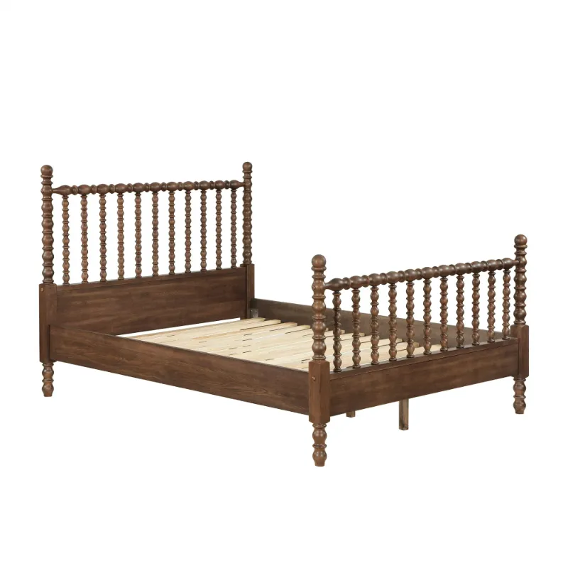 Photo 1 of *MISSING A BOX*


Pioneer Woman Harper Queen-Size Spindle Bed, BROWN...ONLY STOCK PHOTO IS WHITE*******