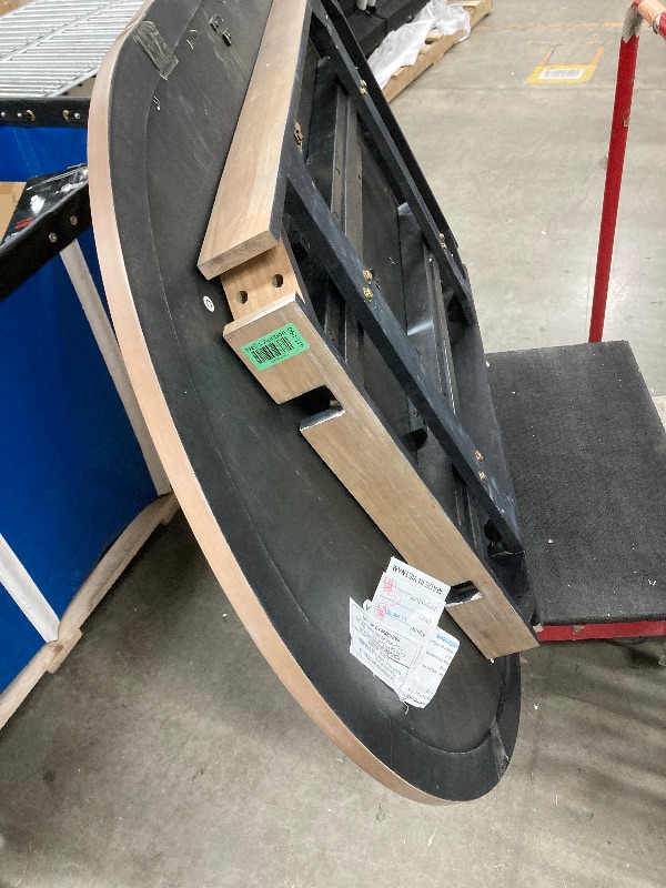 Photo 1 of ***DAMAGE -MISSING PART -SELLING AS IS -PARTS ONLY*** 


Lexicon 42"x 84" Oval Dining Table for 6 People, Extendable Wooden Dinner Table with Sturdy Base, for Kitchen/Dining Room, Easy Assembly, Natural