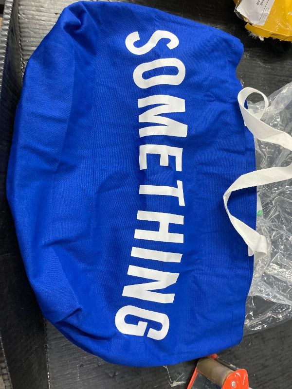 Photo 1 of "SOMETHING" Large Canvas Tote Bag - Extra Large Shopping Bag for Women Beach Totes Bags Reusable Big Grocery Bag
