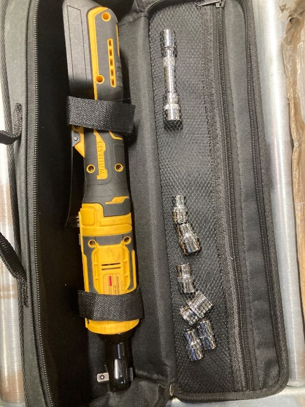 Photo 1 of **PARTS ONLY****APEXPOWER 3303 3/8 Inch Cordless Ratchet Wrench Compatible With DEWALT ...