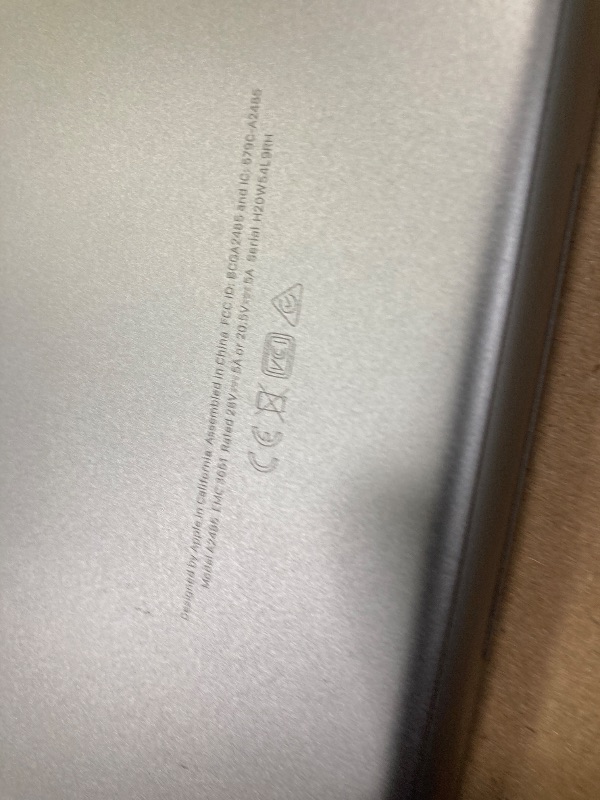 Photo 1 of        Macbook Pro Model A2485