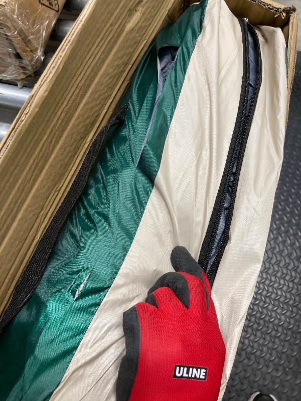 Photo 1 of *Cuts in carrying bag* Zipper issue* Kaqinu 4-Person Camping Tent, Auto Setup Pop Up Tent, Waterproof, Huge Door & Windows for Camping, Hiking, Travel
