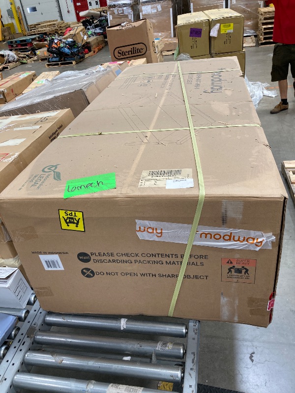 Photo 1 of *FACTORY SEALED* Modway Bayport Teak Wood Outdoor Patio Loveseat in Natural White
