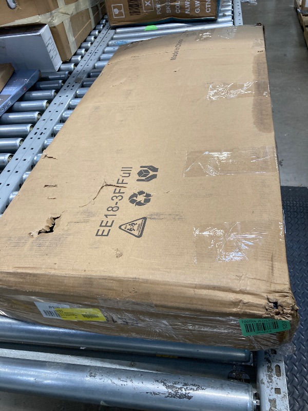 Photo 1 of *Piece Broken?* Lutown-Teen 18 Inch Full Size Bed Frame No Box Spring Needed Heavy Duty Metal Platform Beds with Sturdy Steal Slats for Mattress Foundation Easy Ass
