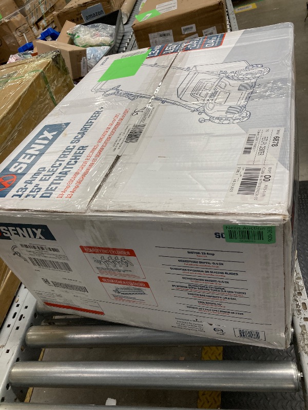 Photo 1 of *Scratches/Water Damage* SENIX Corded Dethatcher/Scarifier 2 in 1, 12.6" 12Amp, 4-Position Adjustment with Collection Bag, SCE12-L1
