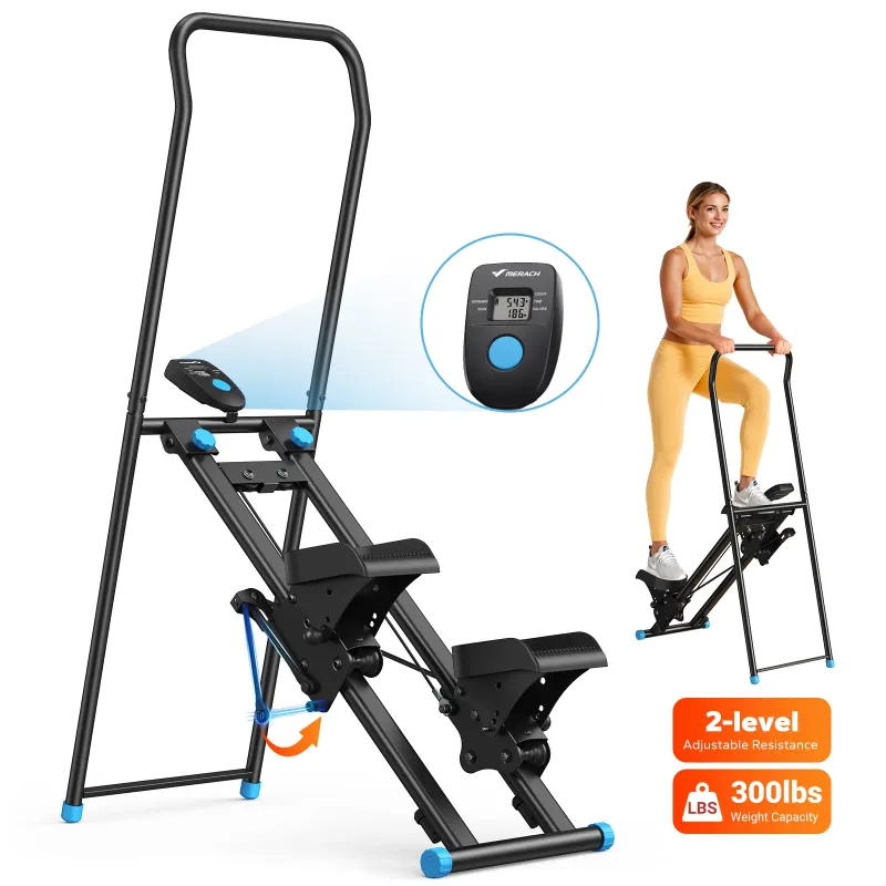 Photo 1 of *Similar Item* Stair Stepper for Home Compact Foldable Vertical Climber - Full-Body Workout Stepper, Home Gym Cardio Exercise Equipment
