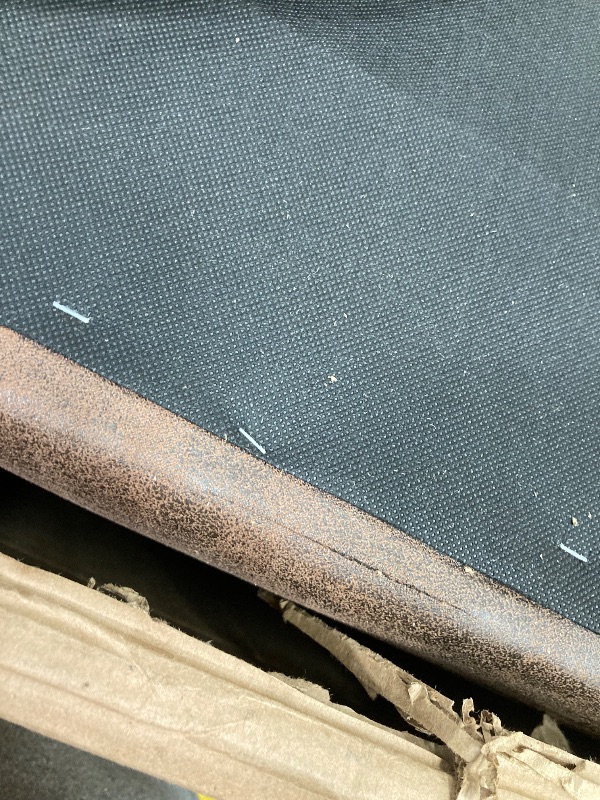 Photo 1 of *Small cut* *Missing the Ottoman feet* Signature Design by Ashley Bladen Modern Rectangular Ottoman, Dark Brown
