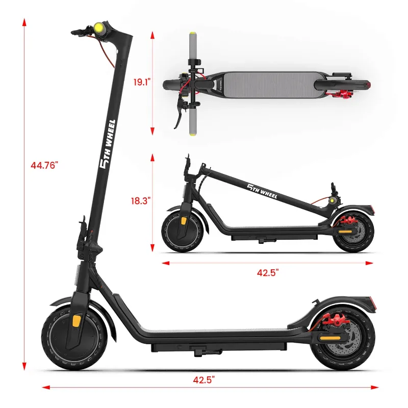 Photo 1 of **MISSING PARTS/NO CHARGER**5TH WHEEL W16S 300W Electric Scooter with Turn Signal, 8.5” Solid Tires, 18mph & 12Miles Range, Folding Commuting E-Scooter for Adults with APP Control
