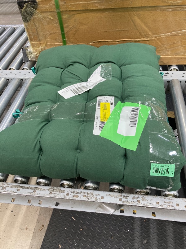 Photo 1 of *Cushion Only* HioHa Rocking Chair Cushion, 49x19x3 inch Lounge Chaise Chair Cushion with Ties, Thickened Recliner Cushion Double-Sided Foldable(Deep Green)