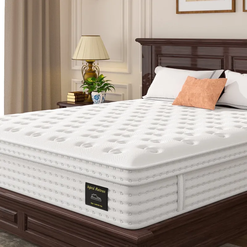 Photo 1 of *FACTORY SEALED* Bedstory 12" Medium Firm Queen Mattress in a Box, Gel Memory Foam with Individually Wrapped Pocket Coils, 365 Night Trial
