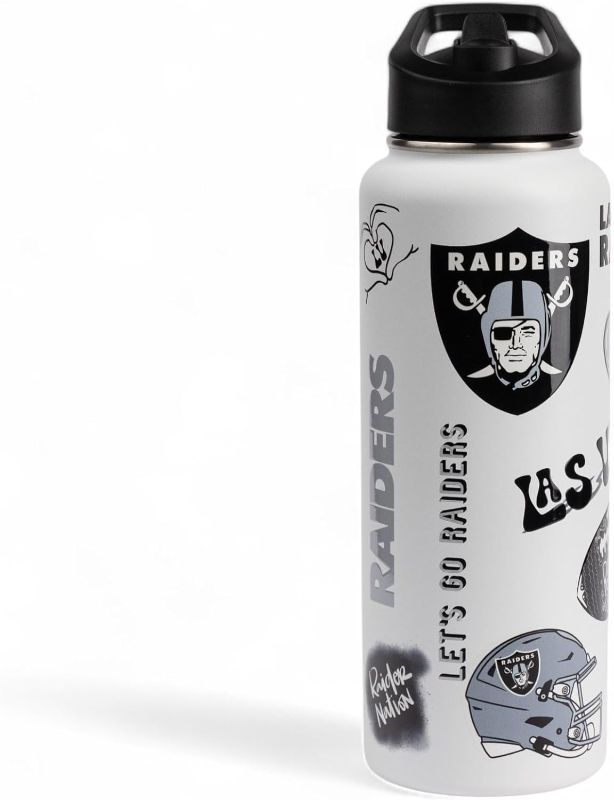 Photo 1 of *Similar Item* NFL Raiders Water Bottle, Black