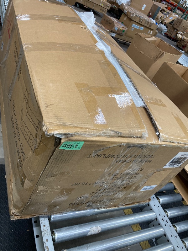 Photo 1 of *Box 1/2 Part of a set* *Legs missing?* FAVSH L-Shaped Sectional Convertible Sleeper Sofa Bed, Pull Out Couch with with Reversible Storage & Removable 3 Back Cushion for Living Room Apartment,Light Grey