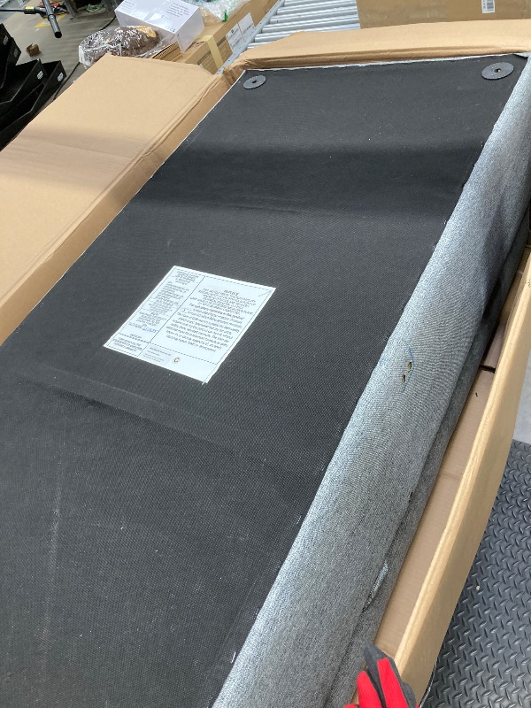 Photo 1 of *Box 2/2 Part of a set* *Leg missing?*  FAVSH L-Shaped Sectional Convertible Sleeper Sofa Bed, Pull Out Couch with with Reversible Storage & Removable 3 Back Cushion for Living Room Apartment,Light Grey