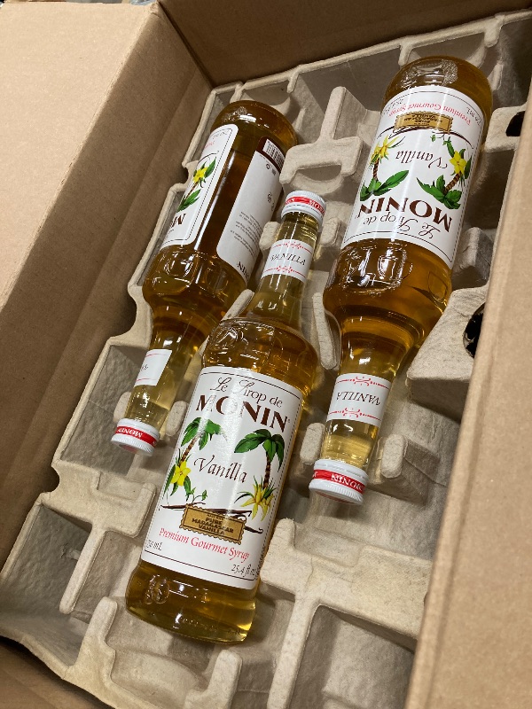 Photo 1 of *Exp 05/28* Box of Monin Vanilla Syrup (X12 Bottles) 