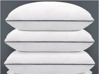 Photo 1 of *ONLY 3 PILLOWS* KAQINU Standard Size Bed Pillows for Adult,4 Pack Great Support Luxury Hotel Pillows for Side,Stomach and Back Sleepers.
