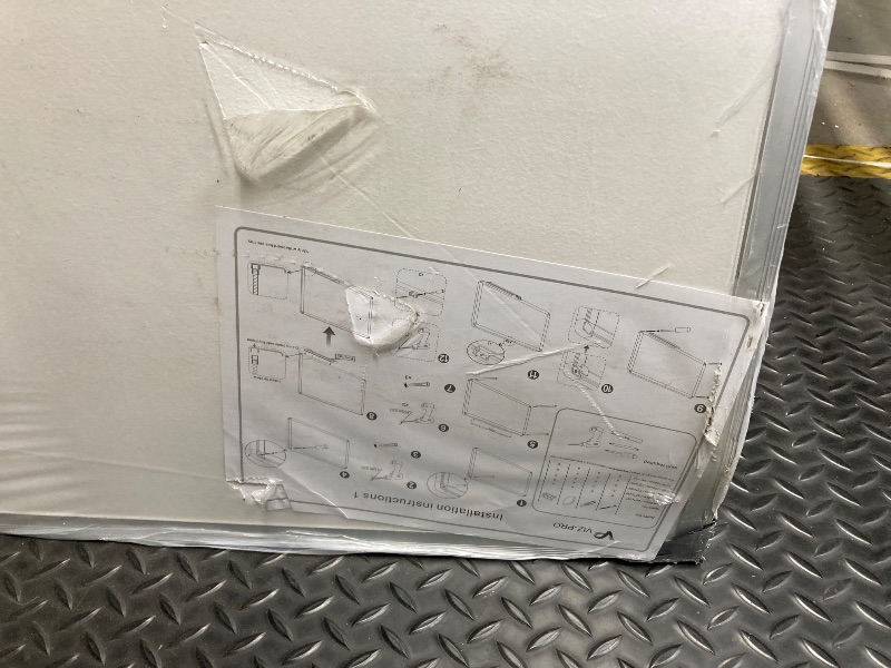 Photo 1 of *Dented in at a corner* VIZ-PRO Large Cork Bulletin Board, 72 X 48 Inches, Wall-Mounted Corkboard with Silver Aluminium Frame for School, Office, and Home 6' X 4'