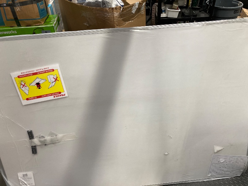 Photo 1 of *Dented in at a corner* VIZ-PRO Large Cork Bulletin Board, 72 X 48 Inches, Wall-Mounted Corkboard with Silver Aluminium Frame for School, Office, and Home 6' X 4'