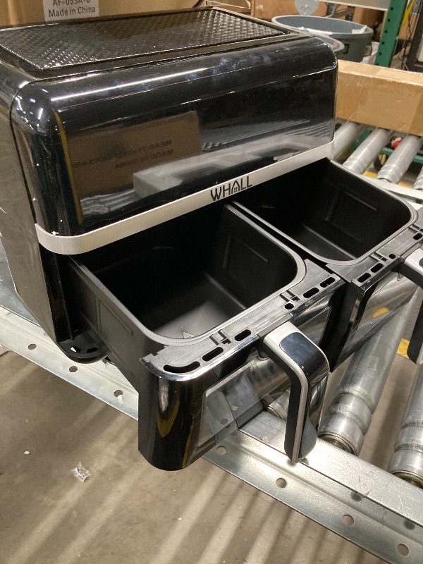 Photo 1 of ***PARTS ONLY -SELLING AS IS *** 
 WHALL Digital Air Fryer Oven - 2 Independent 5 Qt Baskets, View Window, 1800W
