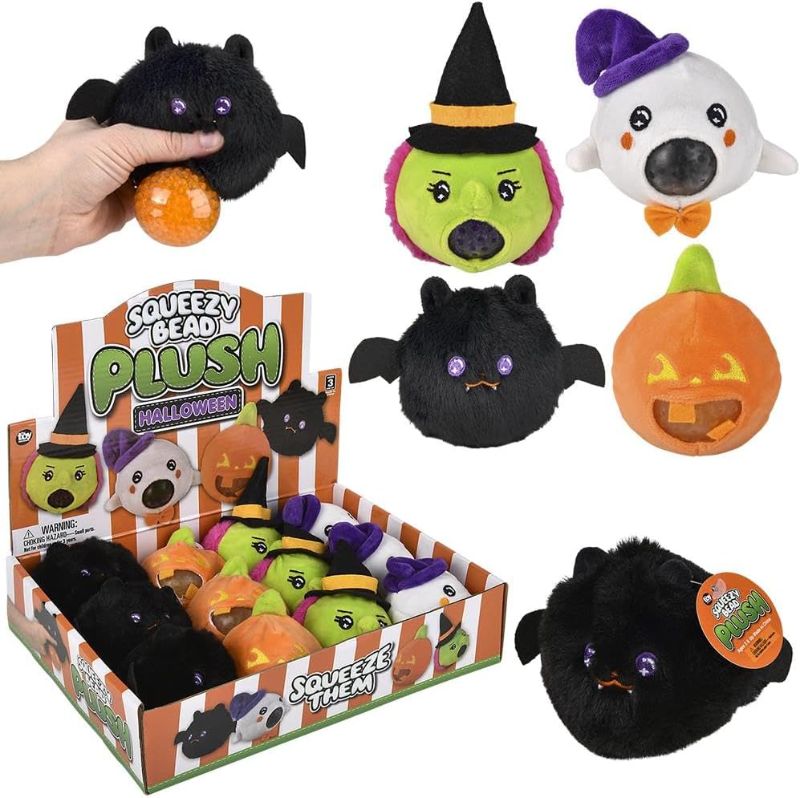 Photo 1 of *Missing some Plushies* Rhode Island Novelty 3" Halloween Squeezy Bead Plush 12ct