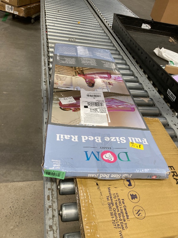 Photo 1 of *Piece Broken?* Dream On Me Adjustable Mesh Bed Rail, Two Height Levels, Ready To Use, Compatible with Twin Size Beds, All Steel construction, Equipped with Guard Gap, Durable Nylon Fabric Mesh, Pink