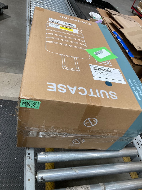 Photo 1 of *Scratched Up* Blue Hard Shell Suitcase