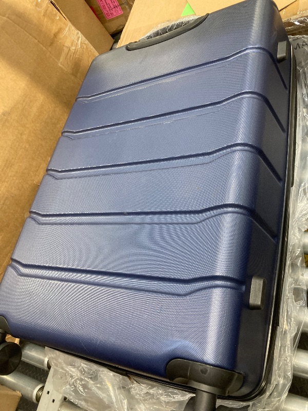 Photo 1 of *Scratched Up* Blue Hard Shell Suitcase