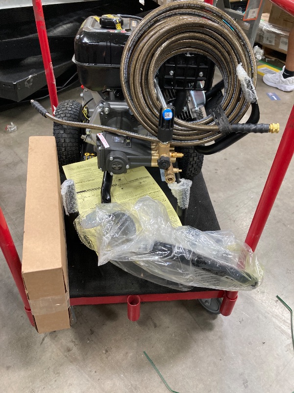 Photo 1 of ***with damages*** Simpson Cleaning 4400 PSI Gas Pressure Washer, 4.0 GPM Power Washer for Commercial Use, CRX Engine, 50-Foot Steel-Braided Hose, PowerShot, 49-State (PS60843)