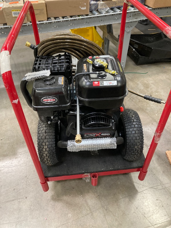 Photo 1 of ***with damages*** Simpson Cleaning 4400 PSI Gas Pressure Washer, 4.0 GPM Power Washer for Commercial Use, CRX Engine, 50-Foot Steel-Braided Hose, PowerShot, 49-State (PS60843)