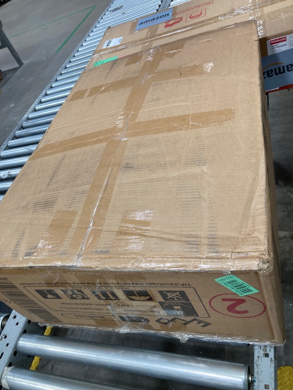 Photo 1 of ***BOX 2 OF 2/MISSING PARTS**Phoenix Home Manual Recliner Chair with Massage and Heat Ergonomic Overstuffed Breathable Fabric Reclining Chair with 2 Side Pockets, 2 Cup Holders, Remote Control, Living Room, Bedroom, Gray