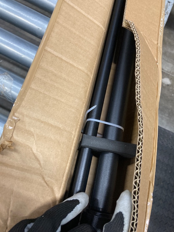 Photo 1 of 2 Pack Curtain Rods for Windows 1 Inch Black Curtain Rods Set, Adjustable Heavy Duty Curtain Rod, Outdoor Curtain Rods for Patio Bedroom, Extra Long Drapery Rods, Size 
