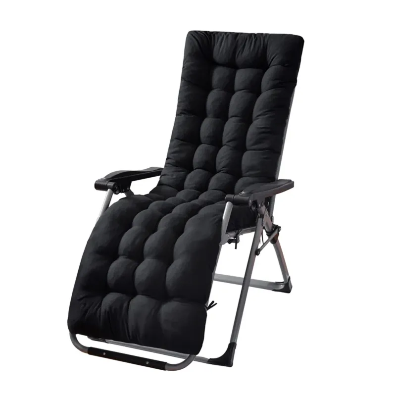 Photo 1 of  Non Slip Padded Lounge Chaise Cushion with Ties, 67 in. x 21 in. x 3 in. (Chair Not Included)