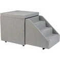 Photo 1 of ***part only****PetFusion Multi-Purpose Pet Stairs, Foldaway Cat & Dog Steps. Ottoman & Dog Toy Basket & Storage, Great Dog & Cat Window Perch (18x18x18”) Perfect Pet Steps for Couch, Bed, or Window. 1 Year Warr,Grey