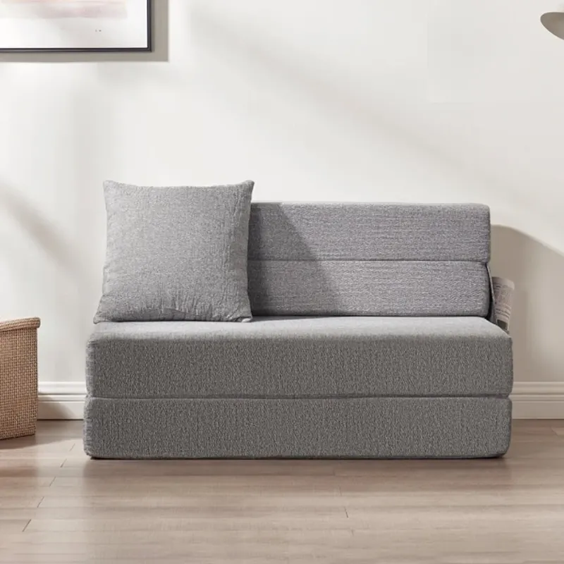 Photo 1 of -hom Folding Sofa Bed,Adjustable 6" Floor Couch Memory Foam Mattress Convertible Sleeper Chair with Pillow & Washable Cover Twin Size, Adult, Ligth Grey