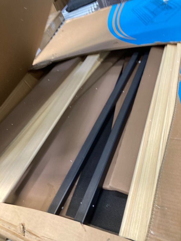 Photo 1 of ***PARTS ONLY***
VECELO Twin Daybed with Storage Drawers, Upholstered Day Bed with Button Tufted headboard and Wood Slat Support for Living Room/Bedroom, Built-in USB & Type C Ports, Easy Assembly, Brow