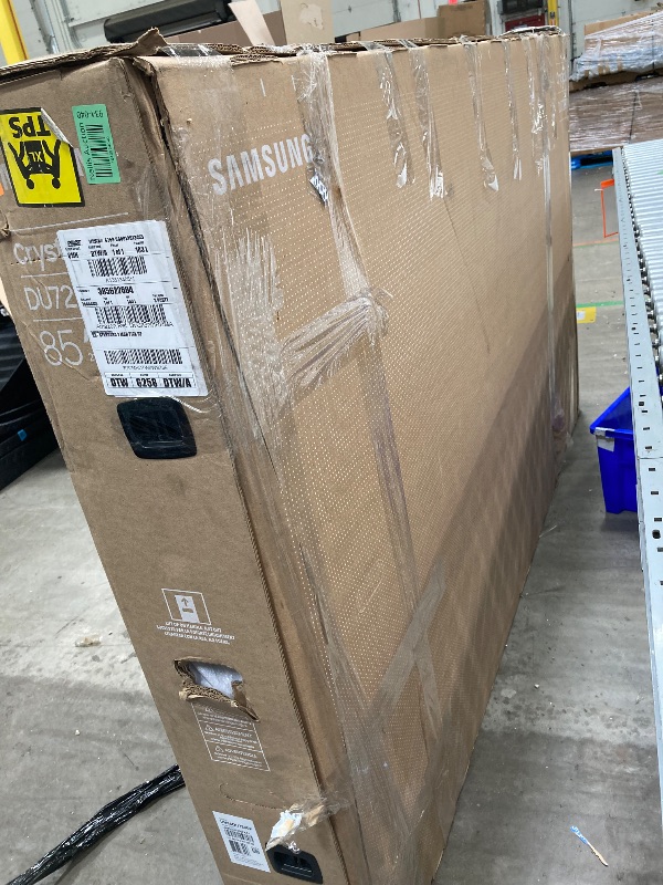 Photo 1 of ****Completely damaged***
***SCREEN BROKEN***

SAMSUNG 85-Inch Class Crystal UHD 4K DU7200 Series HDR Smart TV w/Object Tracking Sound Lite, PurColor, Motion Xcelerator, Mega Contrast, Q-Symphony (UN85DU7200, 2024 Model)