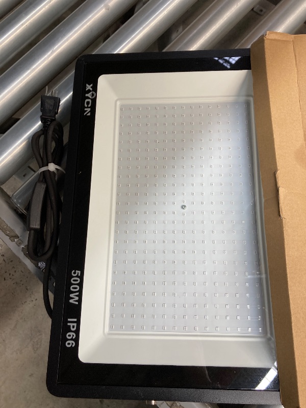 Photo 1 of 2 Pack 100W Flood Lights Outdoor Convertible IP66 Water-Proof Outdoor Light for Backyard,Garage,BBQ Area,Parking Lot,Pool