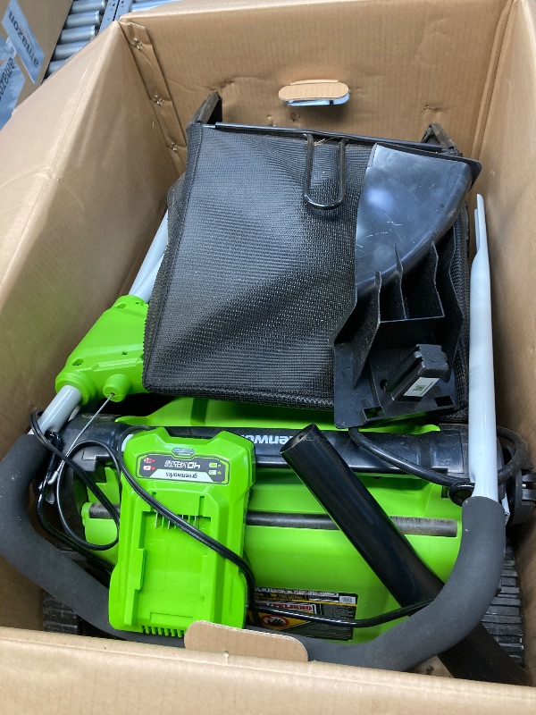 Photo 1 of **NO BATTERY**Greenworks 40V 17" Cordless (Push) Lawn Mower (75+ Compatible Tools), 4.0Ah Battery and Charger Included